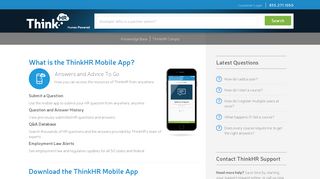What is the ThinkHR Mobile App? | ThinkHR | HR Compliance | HR ...
