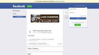 ADK Young Life Camp Trip! - Facebook