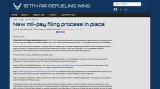 New mil-pay filing process in place > 157th Air Refueling Wing ...