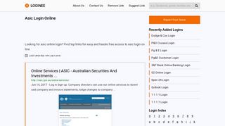 Asic Login Online - Your Ultimate Gateway to Login into any Website!