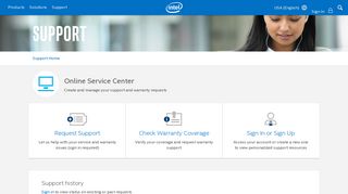Intel Online Service Center