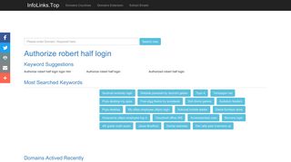 Authorize robert half login Search - InfoLinks.Top