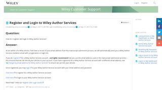 Register and Login to Wiley Author Services | Wiley