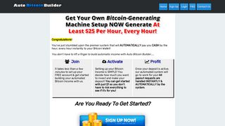 AutoBitcoinBuilder.com: Get Paid Automatic Bitcoin Income