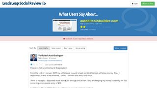 Autobitcoinbuilder.com Review - What Users Say? - LeadsLeap