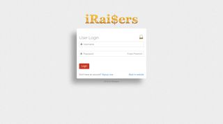 iRaisers | Login - iRaisers.org