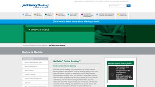 NetTeller Online Banking - Jack Henry Banking