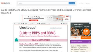 Guide to BBPS and BBMS Blackbaud Payment ... - DocPlayer.net