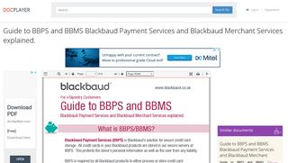 Guide to BBPS and BBMS Blackbaud Payment ... - DocPlayer.net