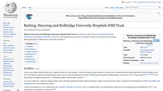 Barking, Havering and Redbridge University Hospitals NHS Trust ...