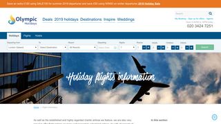 Flight Information | Olympic Holidays