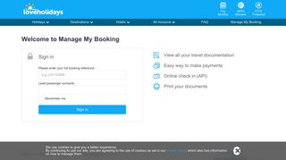 Manage My Booking - Loveholidays