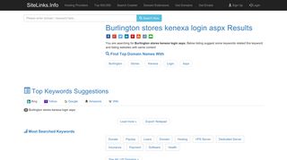 Burlington stores kenexa login aspx Results For Websites Listing