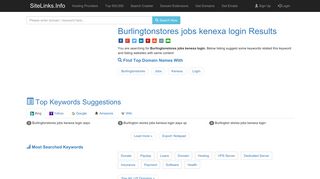 Burlingtonstores jobs kenexa login Results For Websites Listing