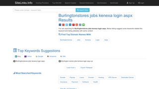 Burlingtonstores jobs kenexa login aspx Results For Websites Listing