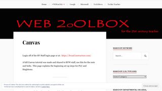 Canvas – the Web2oOL Box