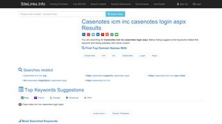 Casenotes icm inc casenotes login aspx Results For Websites Listing