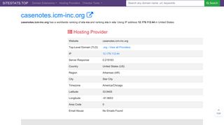 casenotes.icm-inc.org | 12.179.112.44 DNS domain, Similar ...