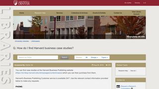 How do I find Harvard business case studies? - LibAnswers