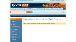 Https://secure.vitapowered.com/cbp/login.screen - FYXM.net ...