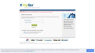 Internet Fax Service Log In - MyFaxCentral