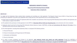 RESEARCH GRANTS COUNCIL Hong Kong PhD ... - CERG1