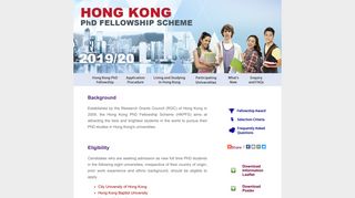 Hong Kong PhD Fellowship Scheme (HKPFS) - CERG1 - University ...