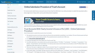 How to Submit Your Trust Accounts Online - 28 Jan 2019 - BankBazaar