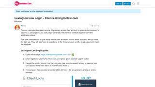 Lexington Law Login - Clients.lexingtonlaw.com - Account - Mr ...