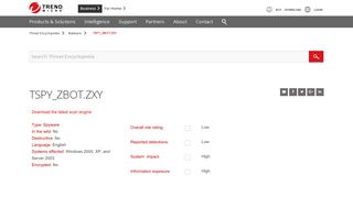 TSPY_ZBOT.ZXY - Threat Encyclopedia - Trend Micro AU