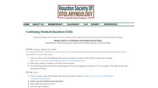 CME - Houston Society of Otolaryngology