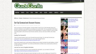 Set Up Comcast.net Account Access – Guide Gorilla – Online ...