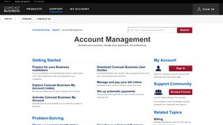 Account Management | Comcast Business - Xfinity