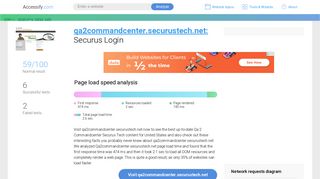 Access qa2commandcenter.securustech.net. Securus Login