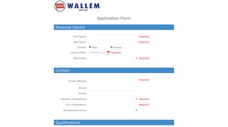 Wallem|Registration - login