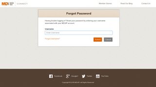 Forgot Password - MDVIP Connect