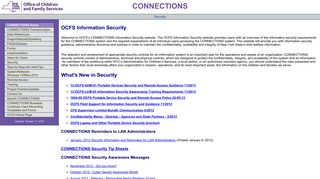 Security - CONNECTIONS - OCFS | internet