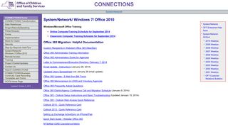 System/Network - CONNECTIONS - OCFS | intranet
