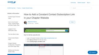 How to Add a Constant Contact Subscription Link in your Chapter ...