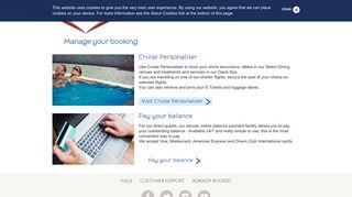 Manage and personalise your cruise booking - P&O Cruises