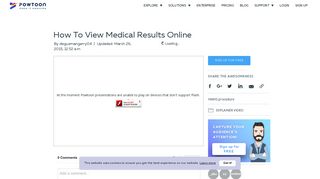 Powtoon - How To View Medical Results Online