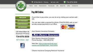 Pay bill online - Lavey Insurance