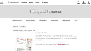 Residential Billing - About Your Bill | Alabama Power