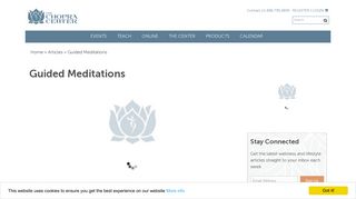 Guided Meditations | The Chopra Center