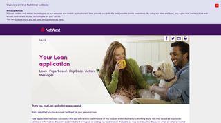 Loan - Paperbased / Digi Docs / Action Messages - NatWest