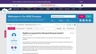DigiDocs required for Natwest Reward switch? - MoneySavingExpert ...