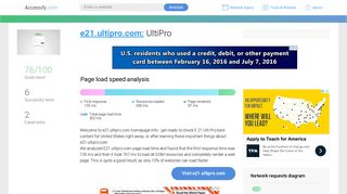 Access e21.ultipro.com. UltiPro
