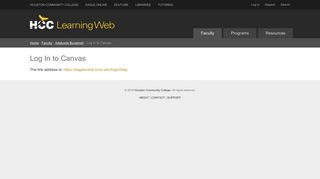Log In to Canvas — HCC Learning Web