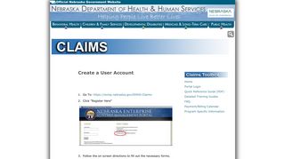 CreateUserAccount - Nebraska Department of Health and Human ...