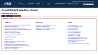 Annual Capital Expenditures Survey (ACES) - Business Help Site